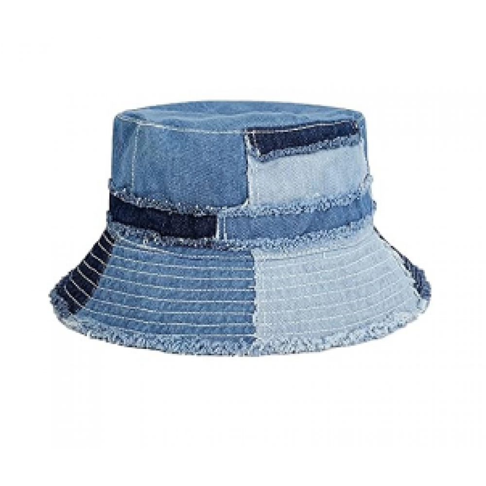 Ripped Denim Bucket Hat