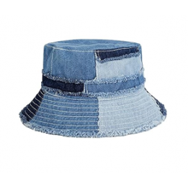 Ripped Denim Bucket Hat