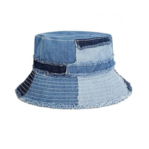 Ripped Denim Bucket Hat